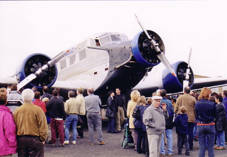 Die Ju 52 zu Besuch in 2001